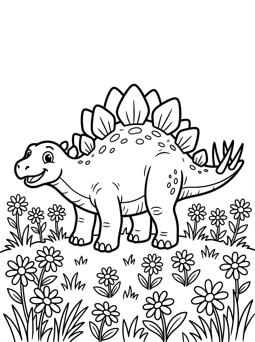 Desenhos de Estegossauro para colorir 48