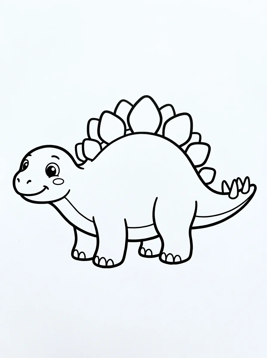 Desenhos de Estegossauro para colorir 5