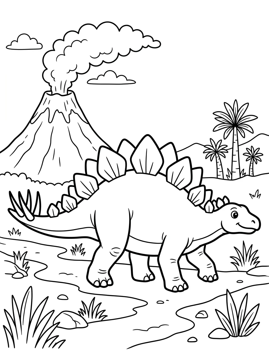 Desenhos de Estegossauro para colorir 50