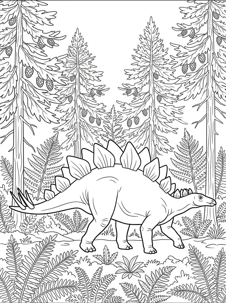 Desenhos de Estegossauro para colorir 52