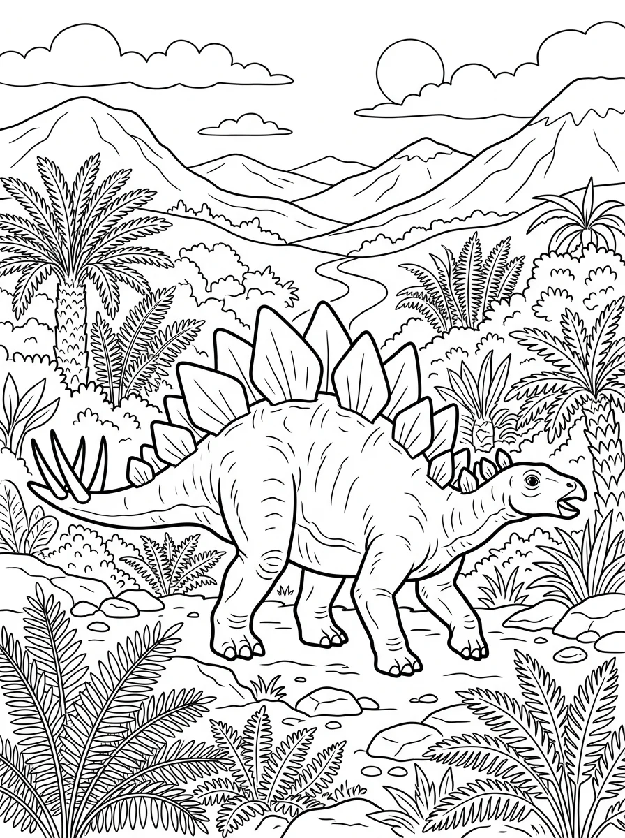 Desenhos de Estegossauro para colorir 53