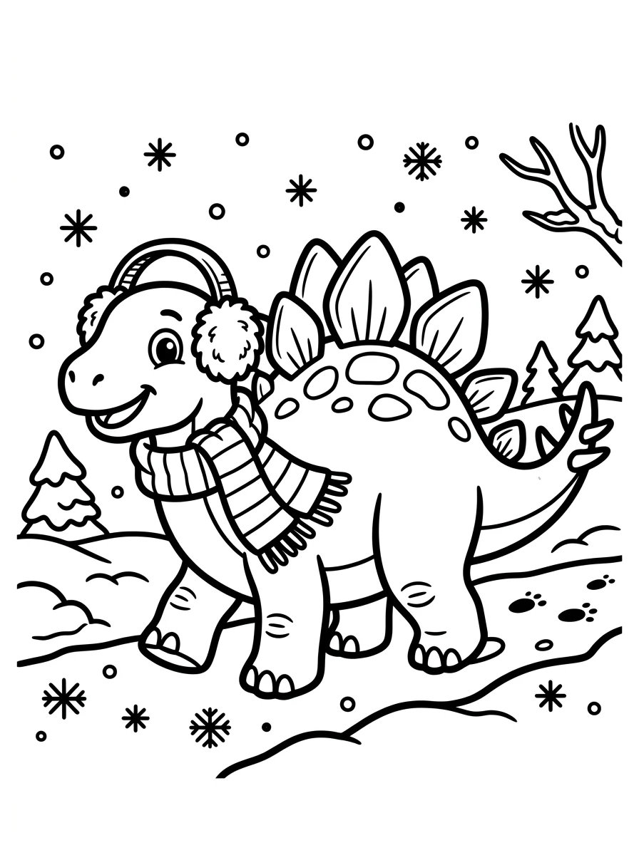 Desenhos de Estegossauro para colorir 57