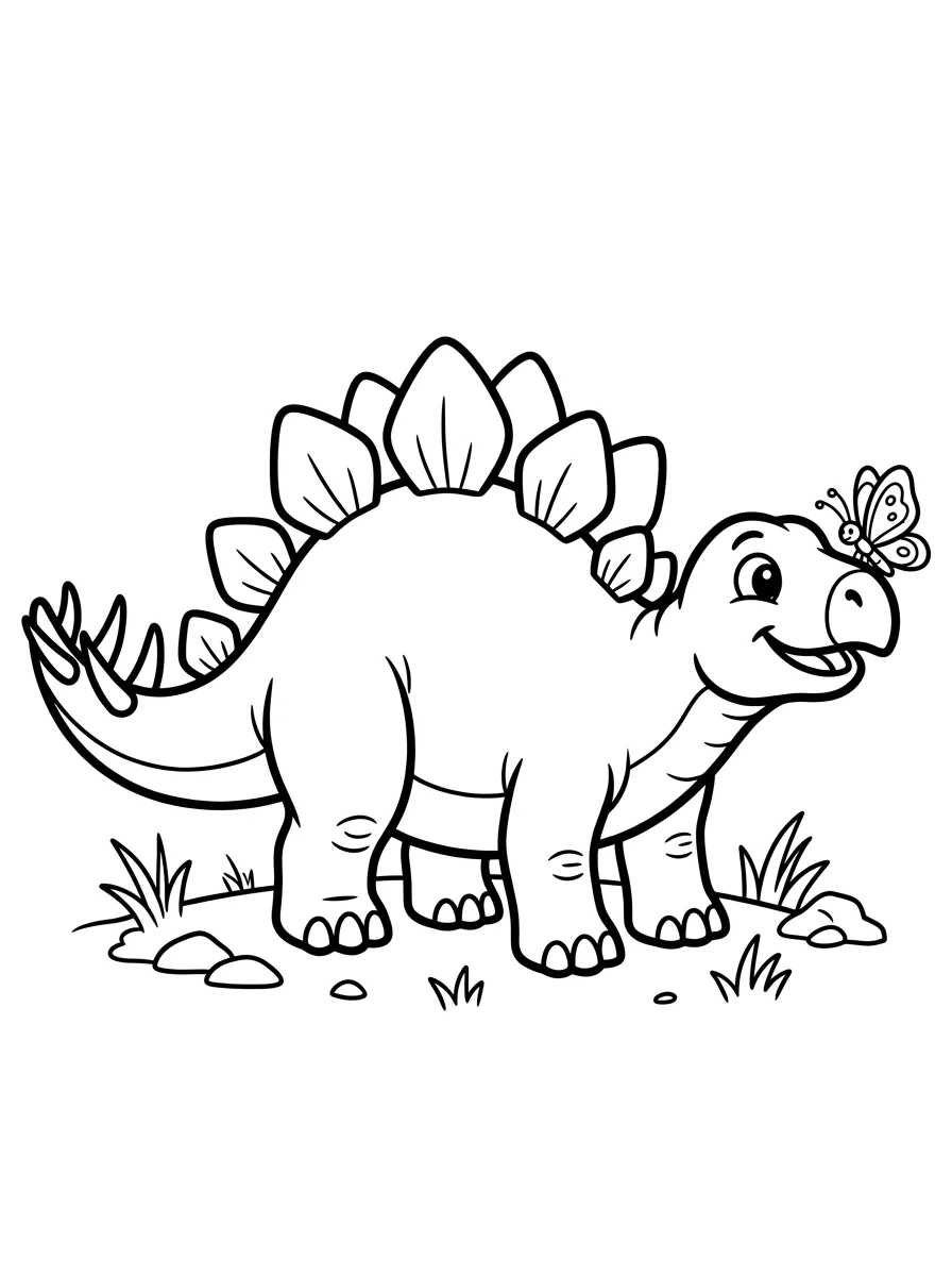 Desenhos de Estegossauro para colorir 58