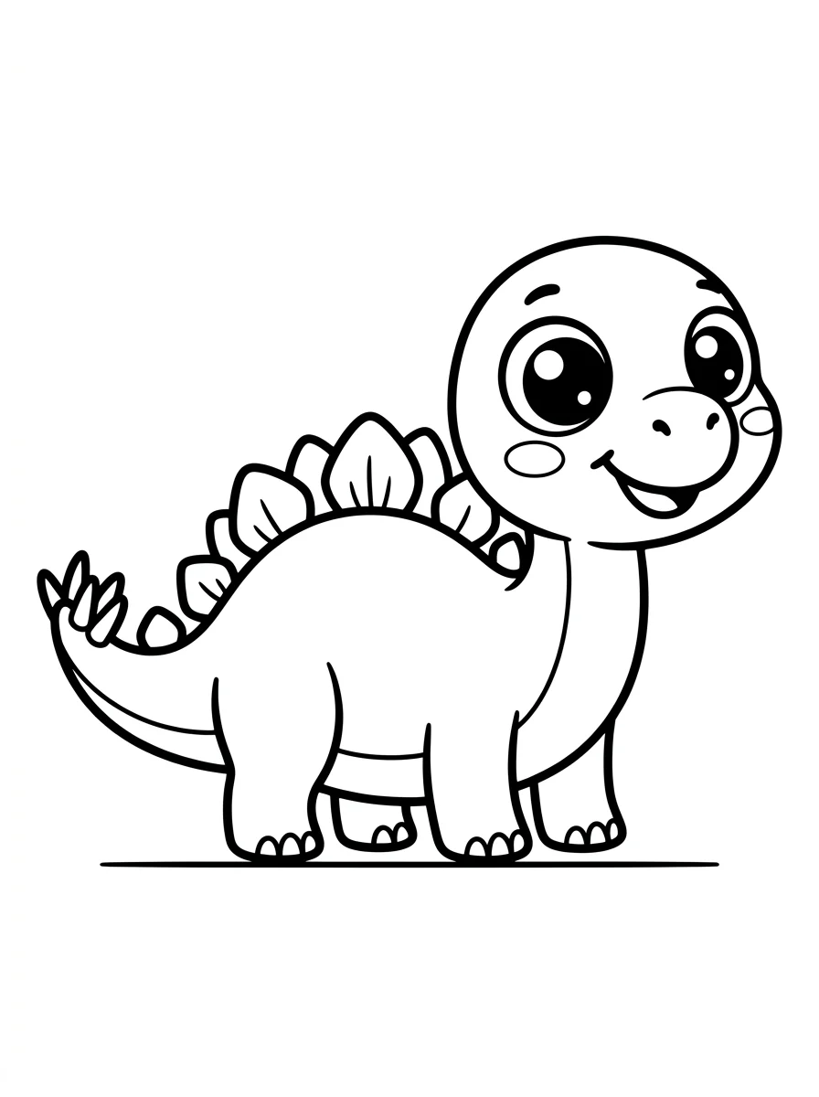 Desenhos de Estegossauro para colorir 6