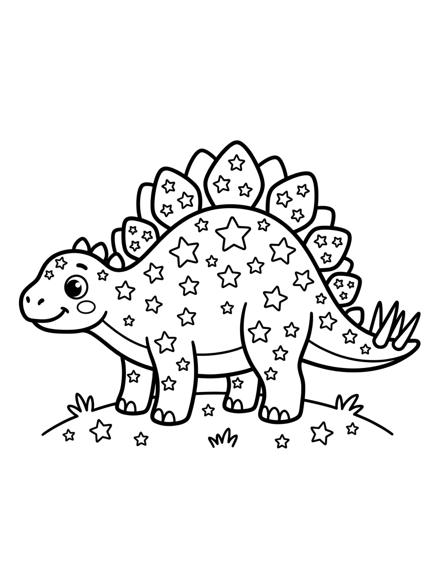 Desenhos de Estegossauro para colorir 60