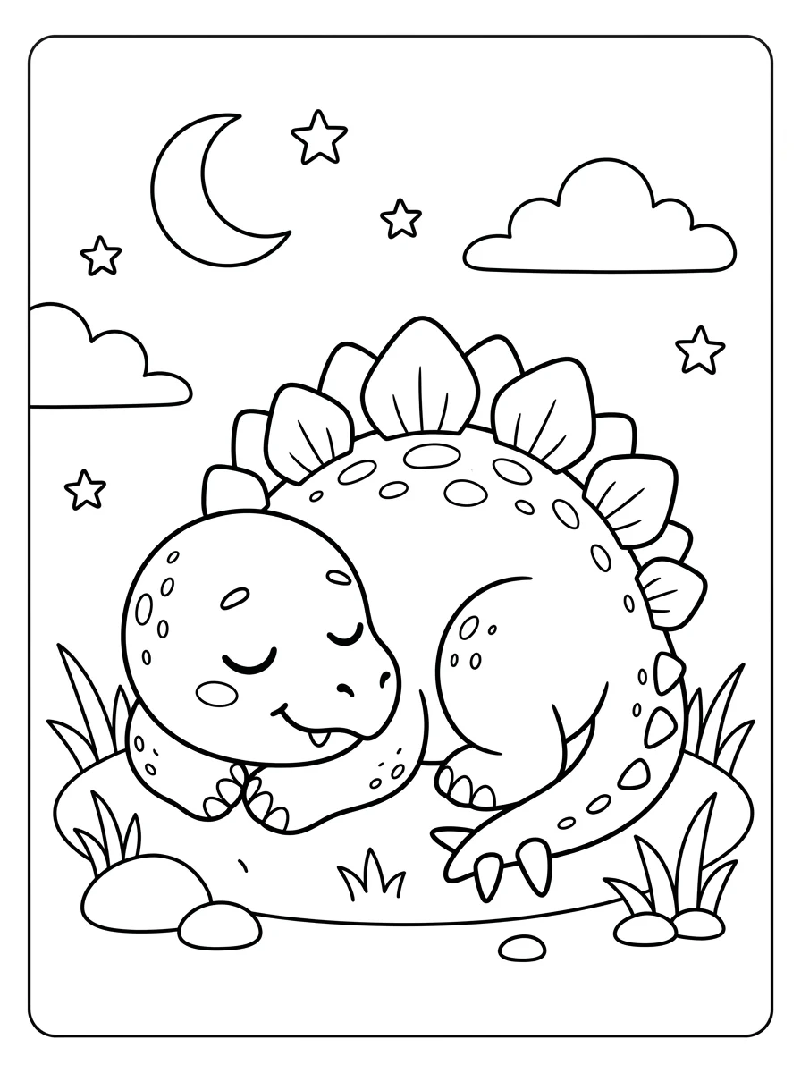 Desenhos de Estegossauro para colorir 8