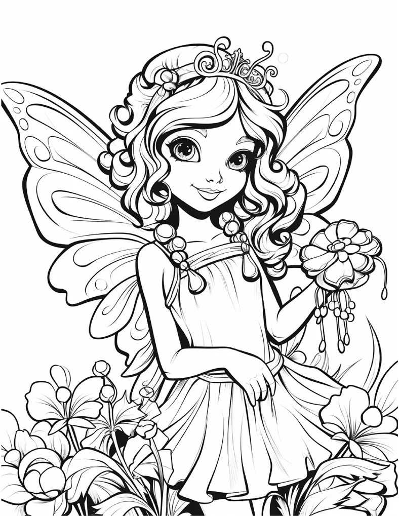 Desenhos de Fadas para colorir 100