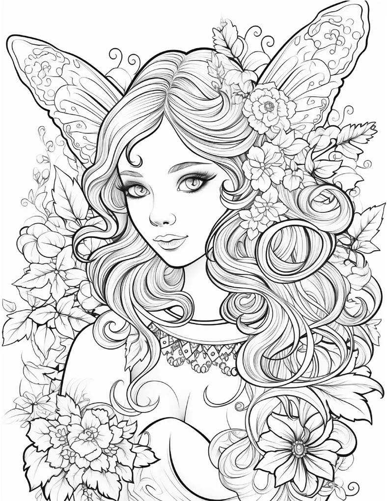 Desenhos de Fadas para colorir 102