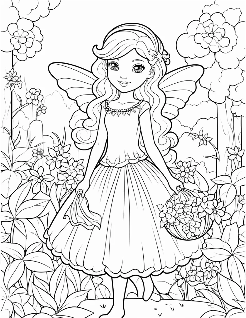 Desenhos de Fadas para colorir 105