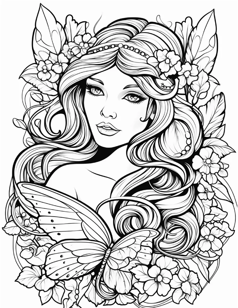 Desenhos de Fadas para colorir 106
