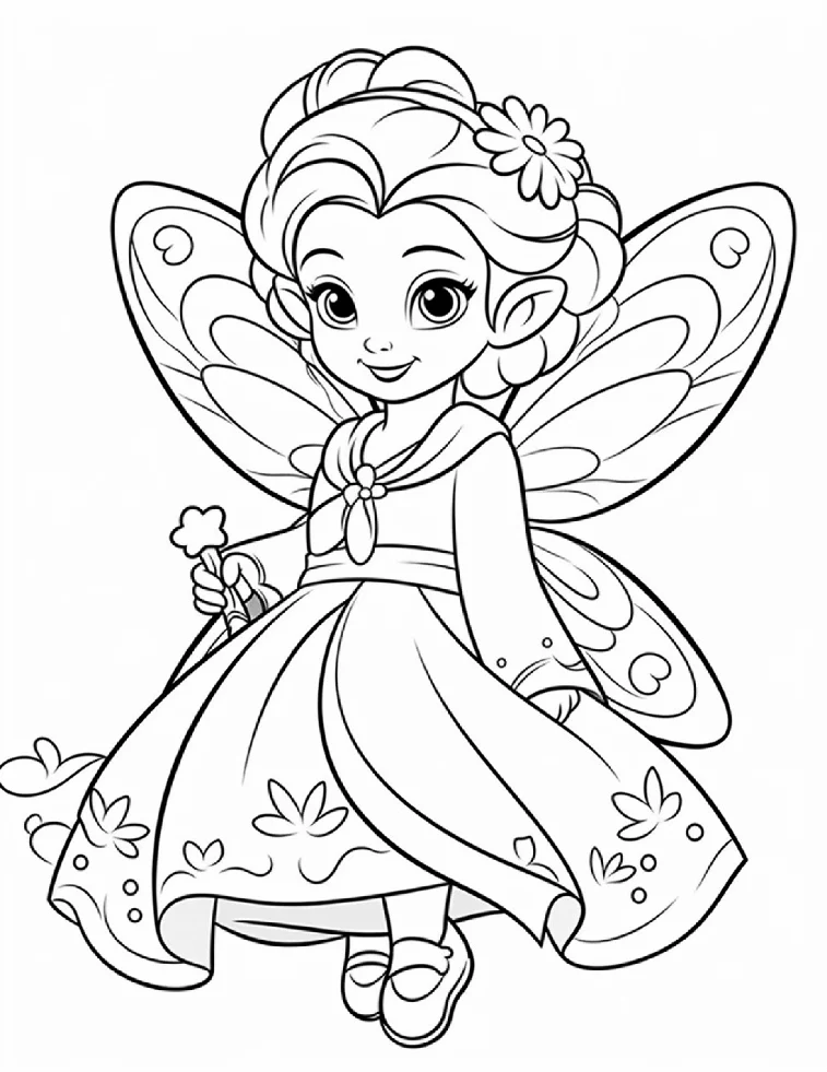 Desenhos de Fadas para colorir 11