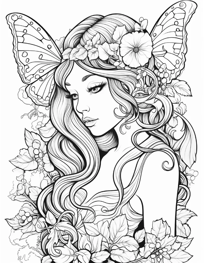 Desenhos de Fadas para colorir 112
