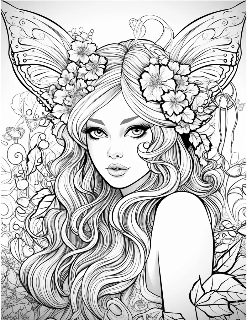 Desenhos de Fadas para colorir 113