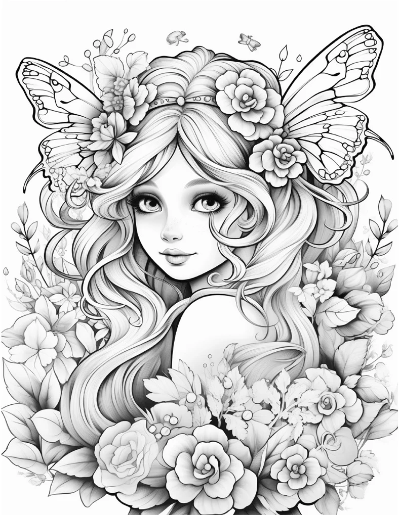 Desenhos de Fadas para colorir 114