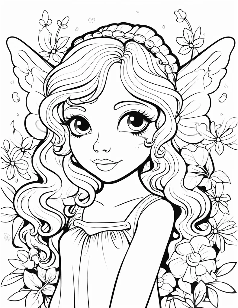 Desenhos de Fadas para colorir 115