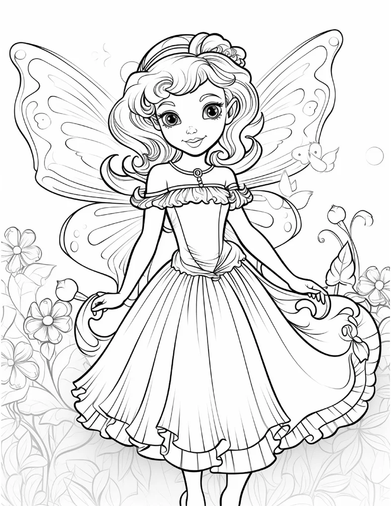 Desenhos de Fadas para colorir 117