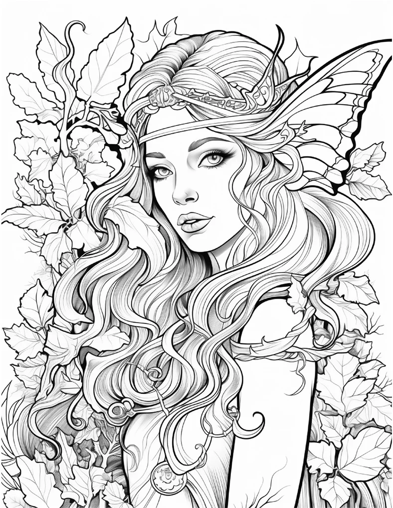 Desenhos de Fadas para colorir 124