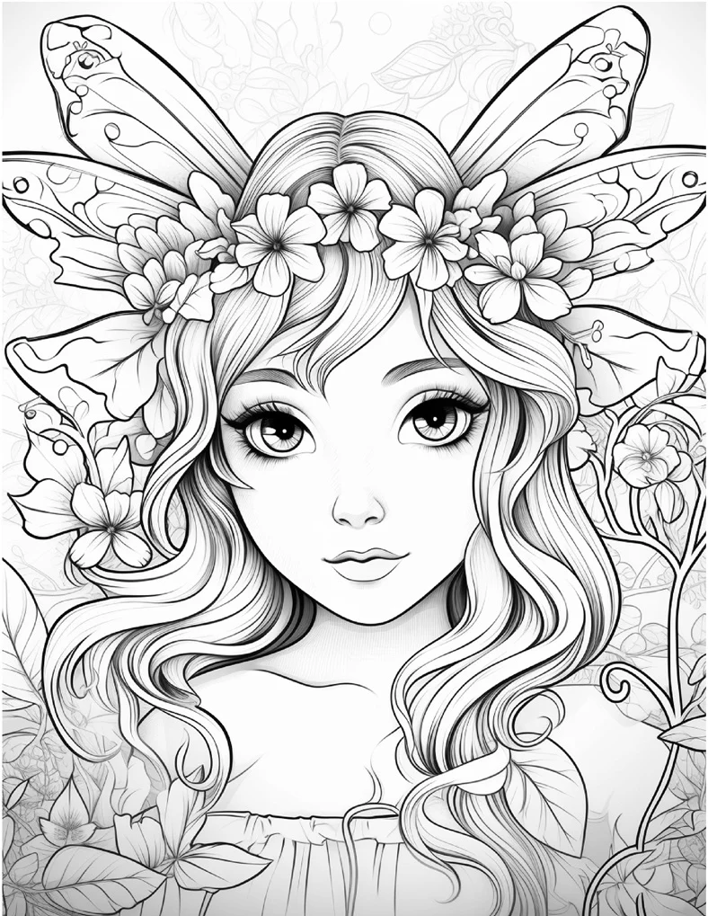 Desenhos de Fadas para colorir 125