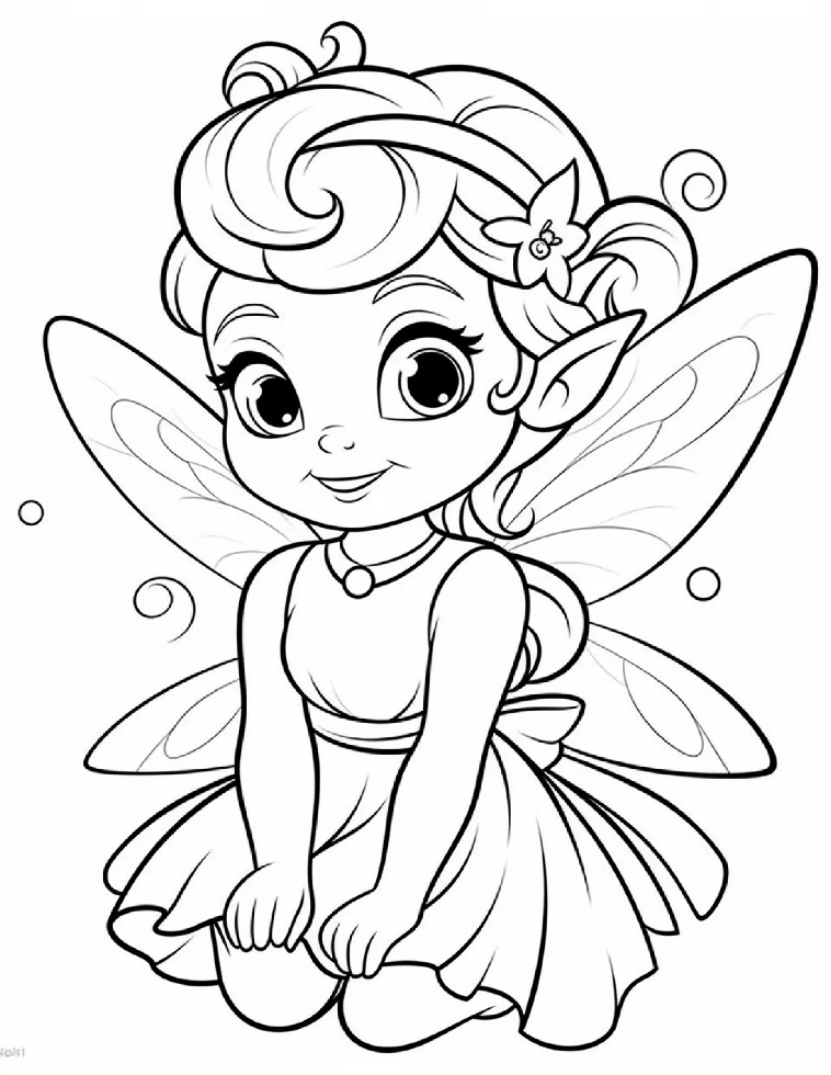 Desenhos de Fadas para colorir 13