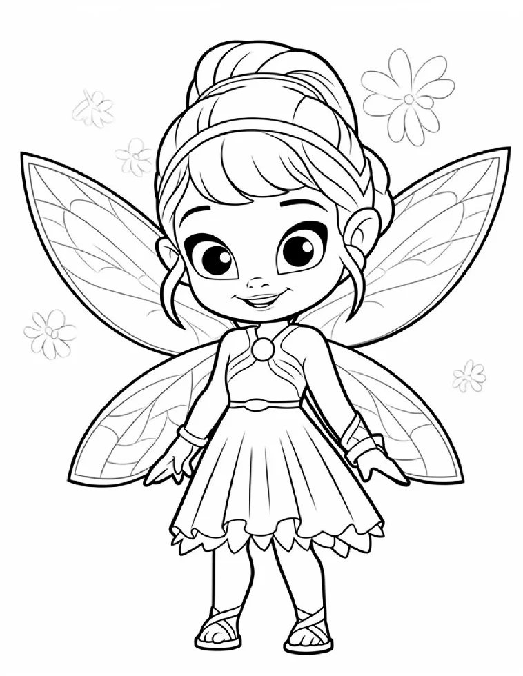 Desenhos de Fadas para colorir 14