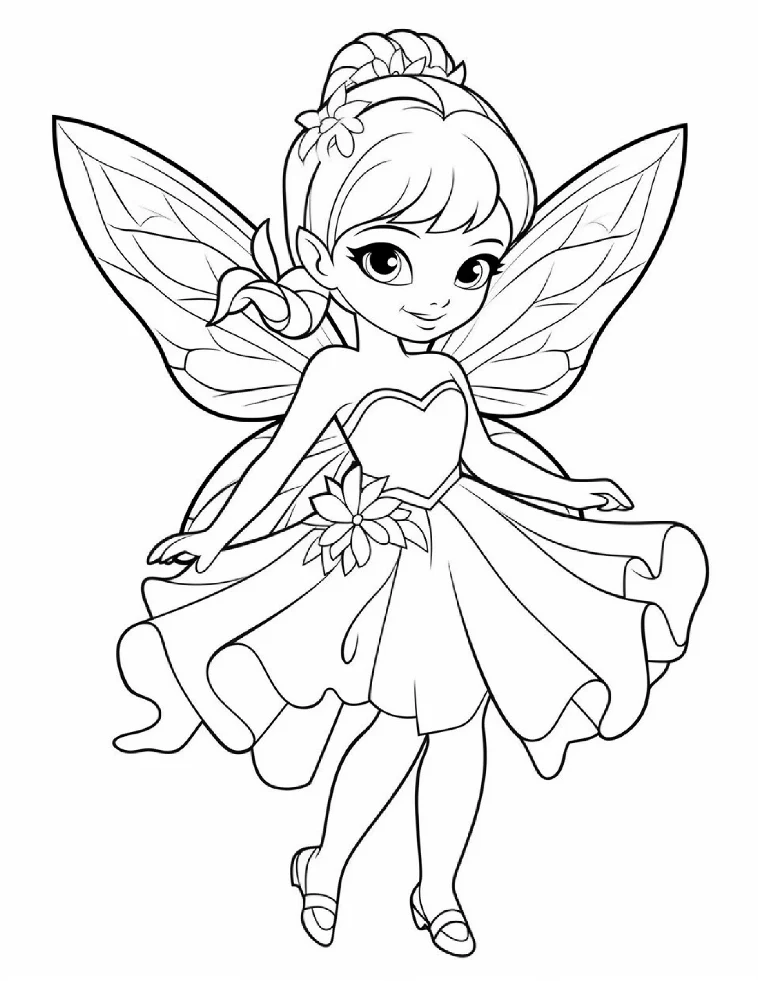 Desenhos de Fadas para colorir 15