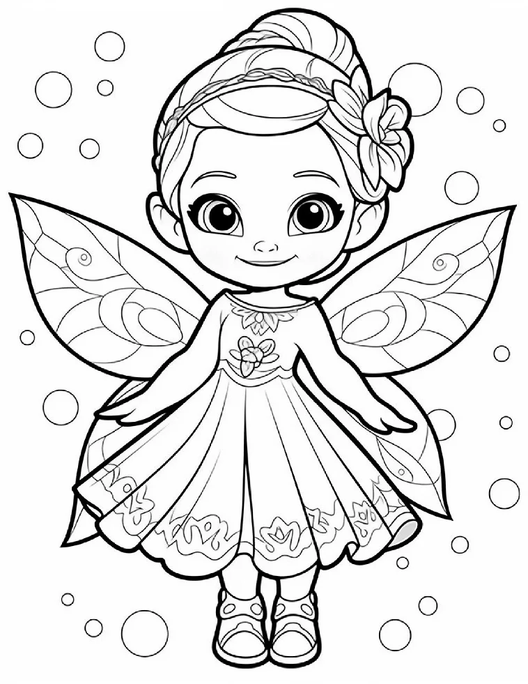 Desenhos de Fadas para colorir 16