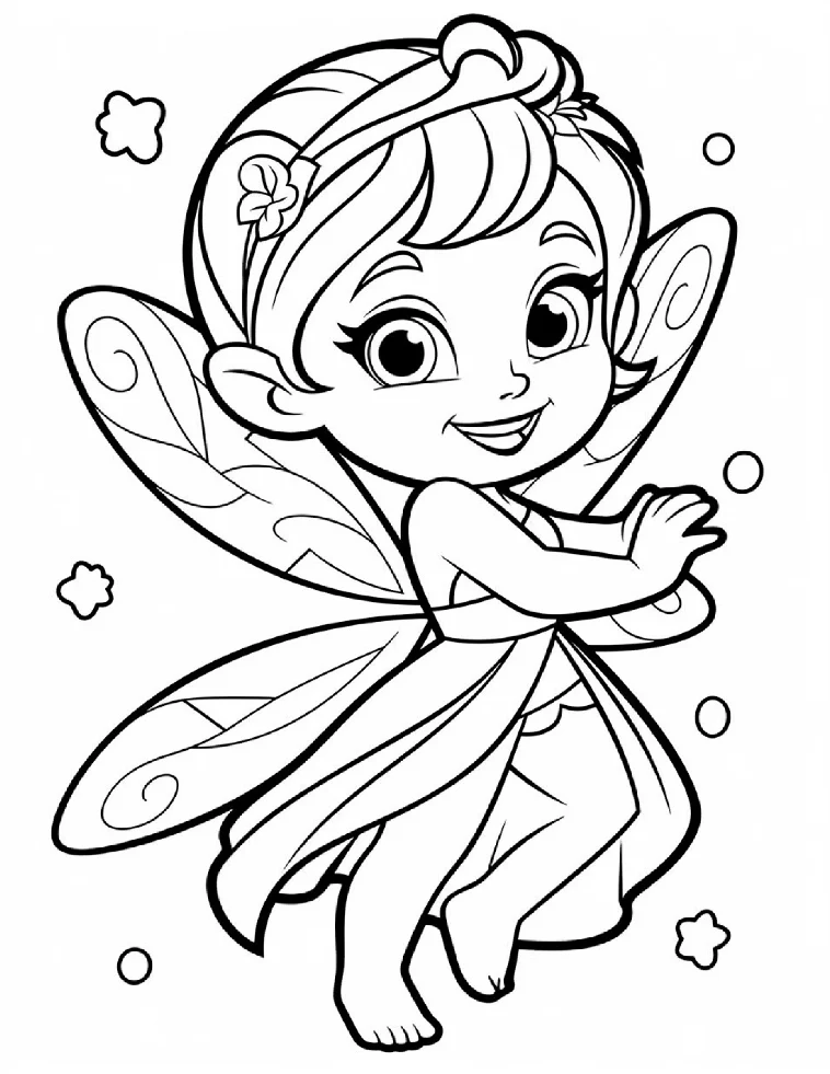 Desenhos de Fadas para colorir 2