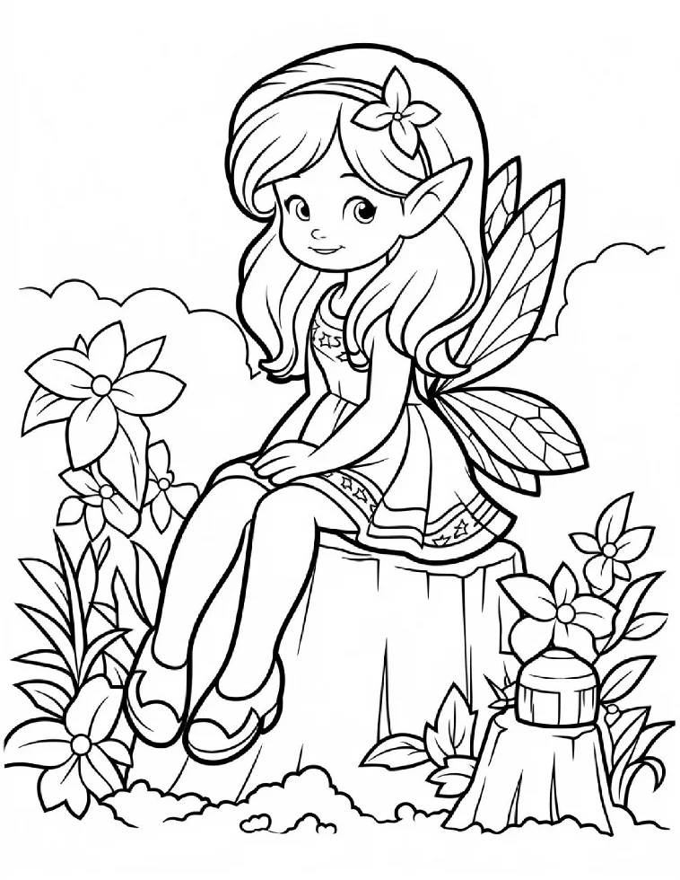 Desenhos de Fadas para colorir 20