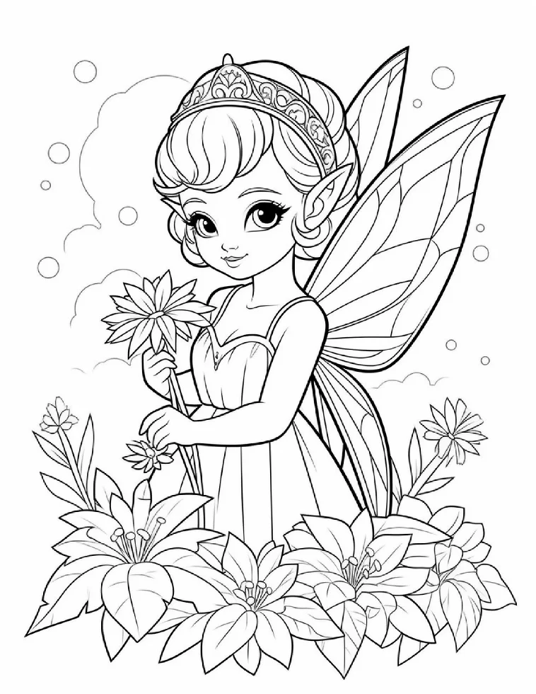 Desenhos de Fadas para colorir 21