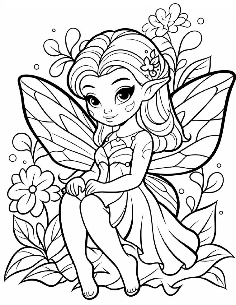 Desenhos de Fadas para colorir 23