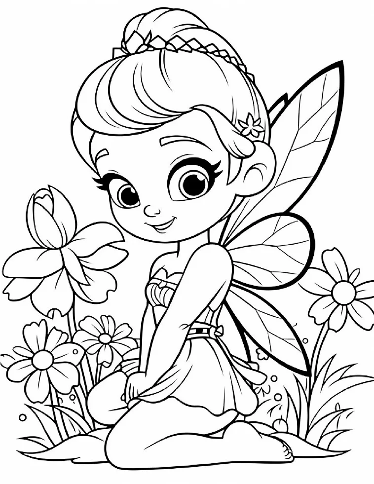 Desenhos de Fadas para colorir 24