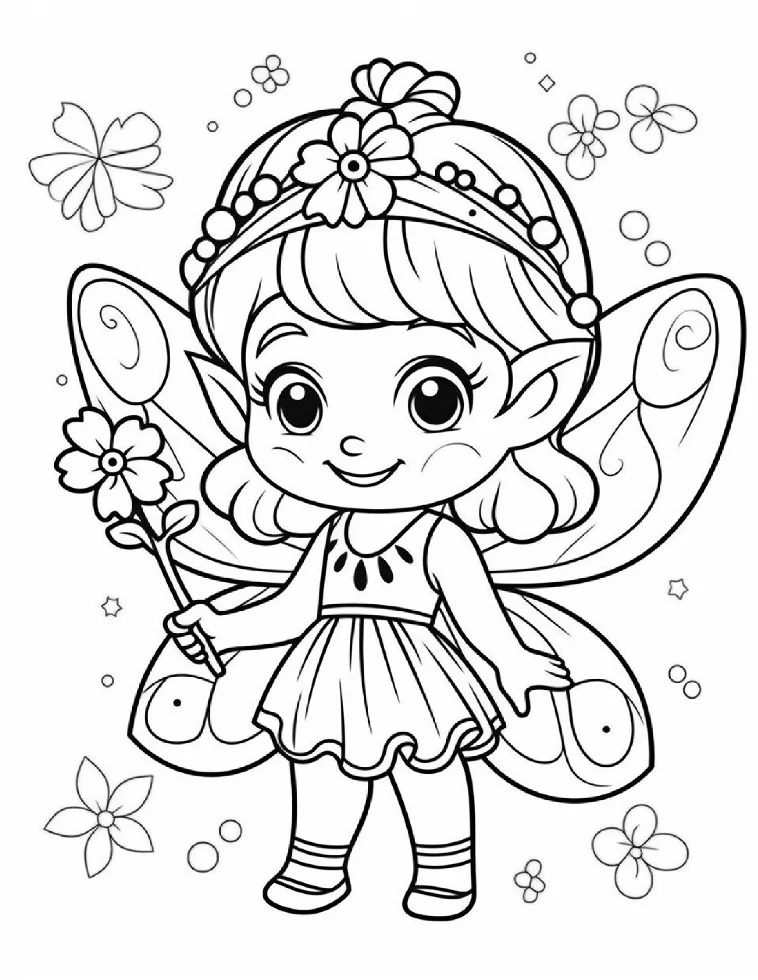 Desenhos de Fadas para colorir 28