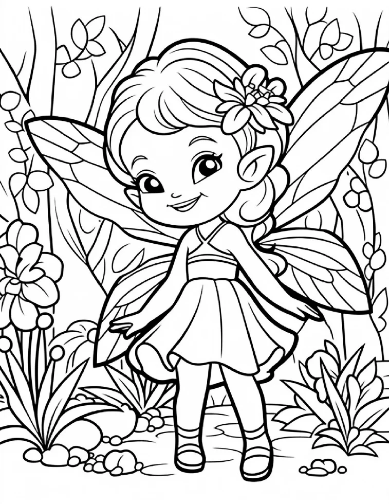 Desenhos de Fadas para colorir 29