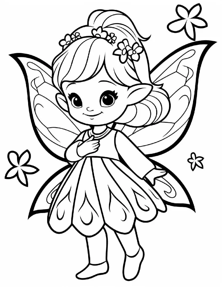 Desenhos de Fadas para colorir 3