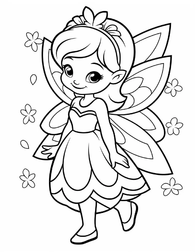Desenhos de Fadas para colorir 36