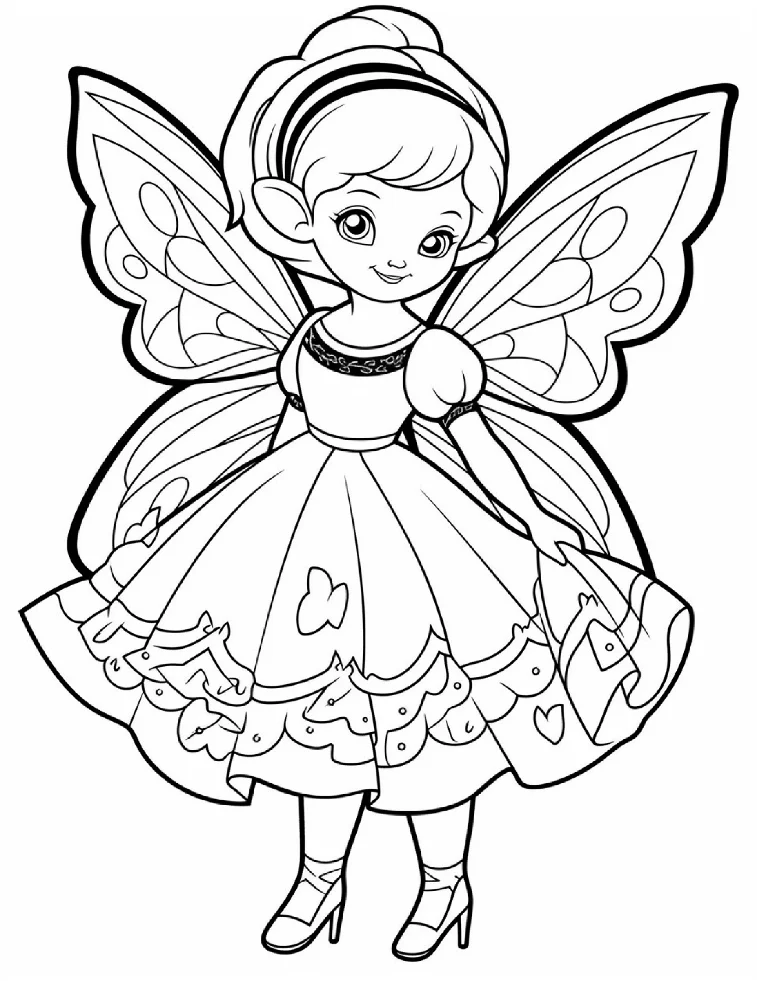 Desenhos de Fadas para colorir 37