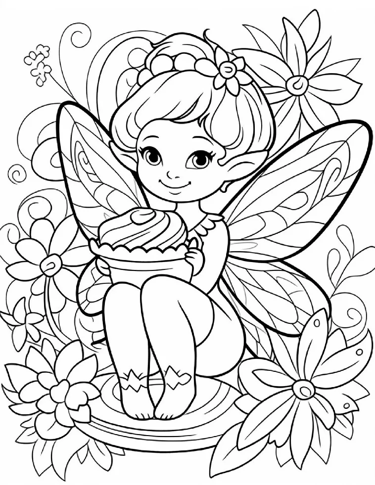 Desenhos de Fadas para colorir 38