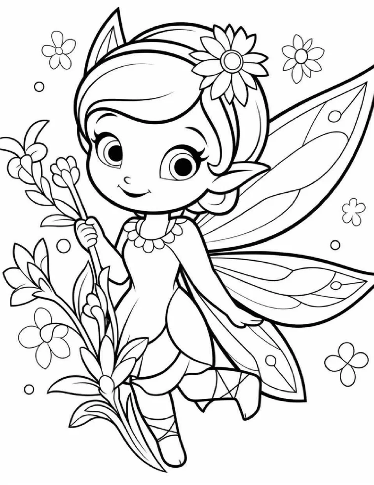 Desenhos de Fadas para colorir 39