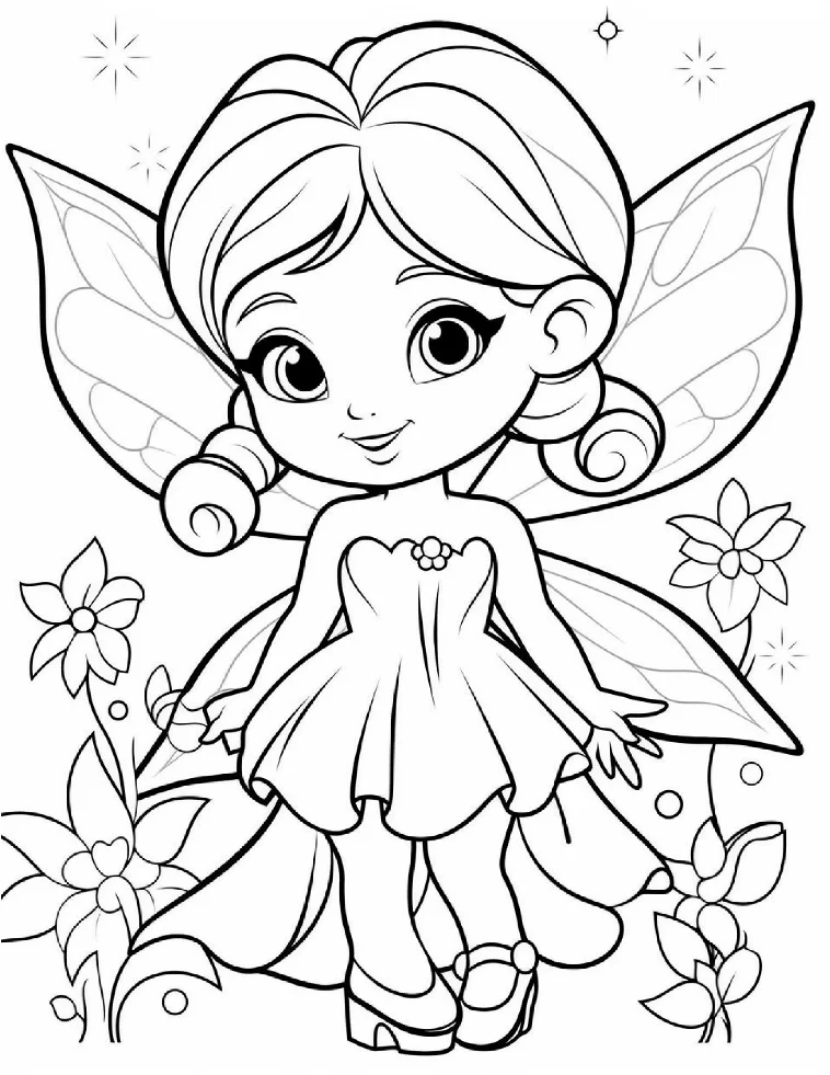 Desenhos de Fadas para colorir 4