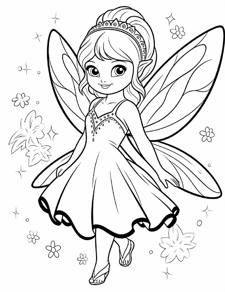 Desenhos de Fadas para colorir 45