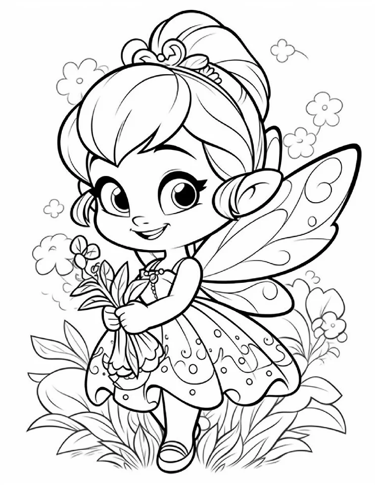 Desenhos de Fadas para colorir 46
