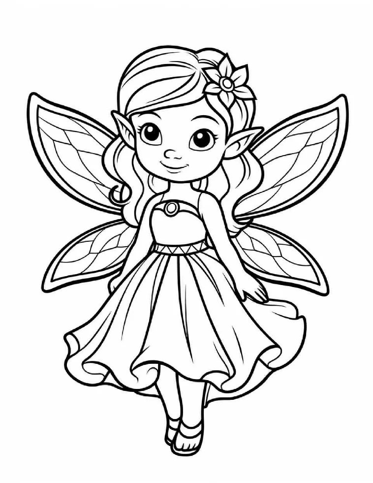 Desenhos de Fadas para colorir 47