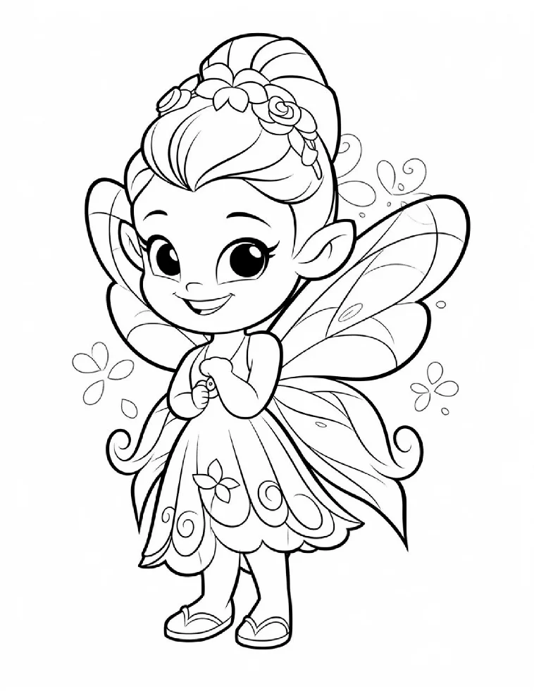 Desenhos de Fadas para colorir 48