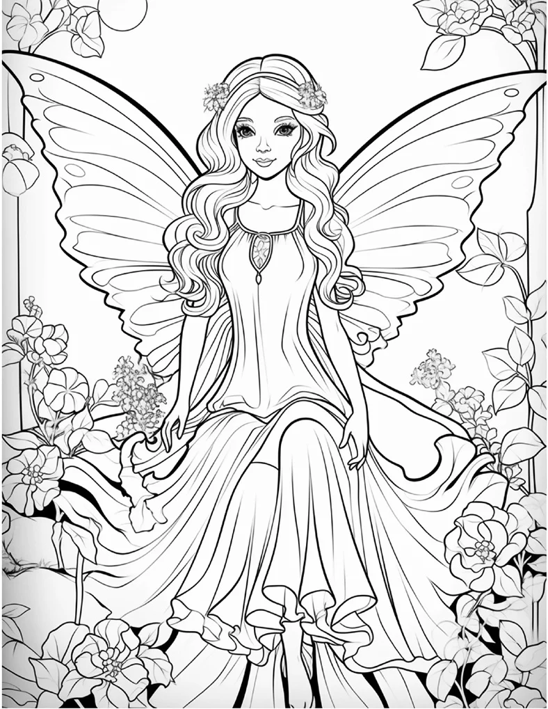 Desenhos de Fadas para colorir 49