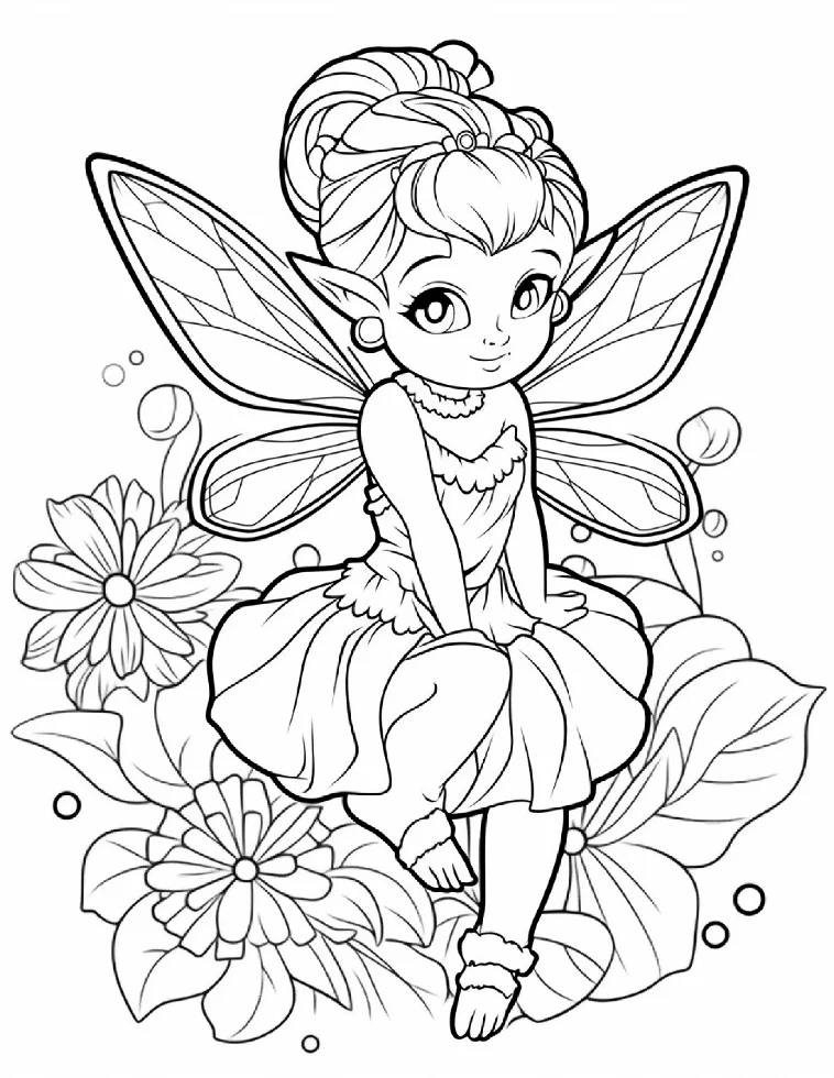 Desenhos de Fadas para colorir 5