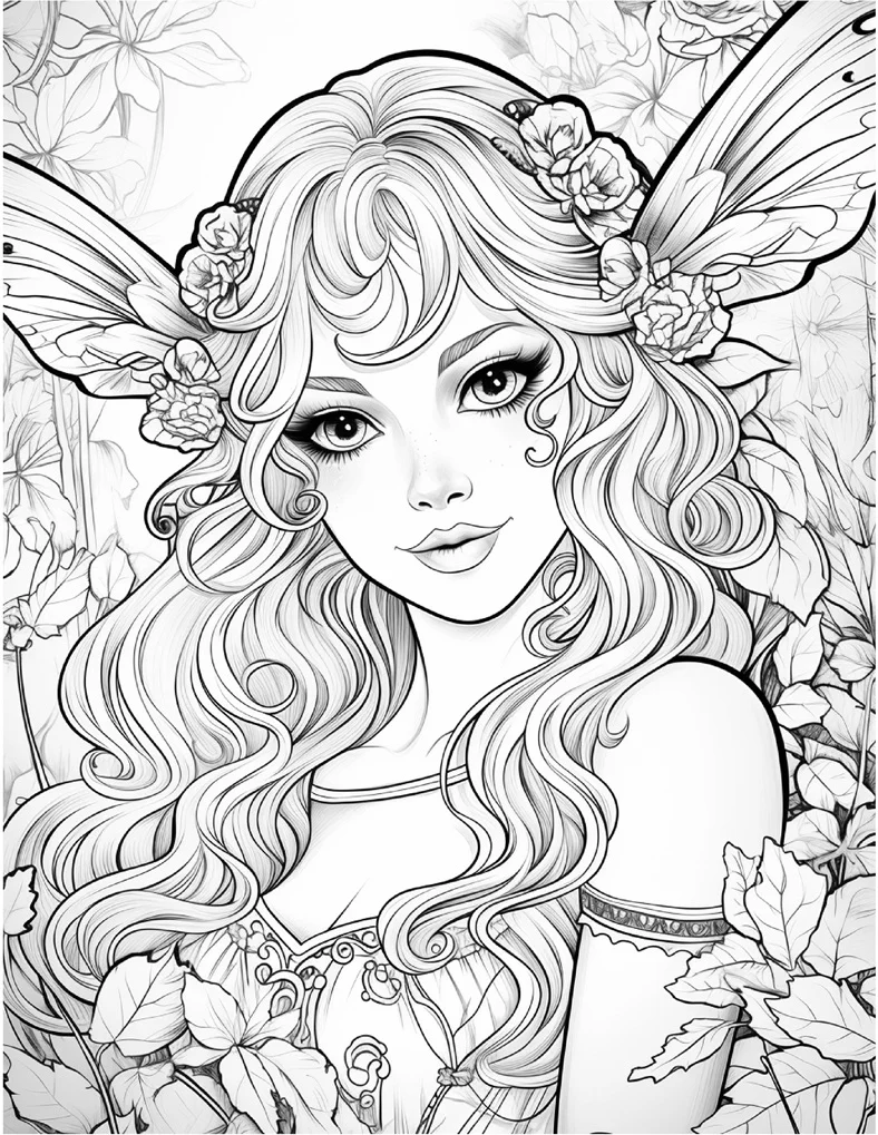 Desenhos de Fadas para colorir 55