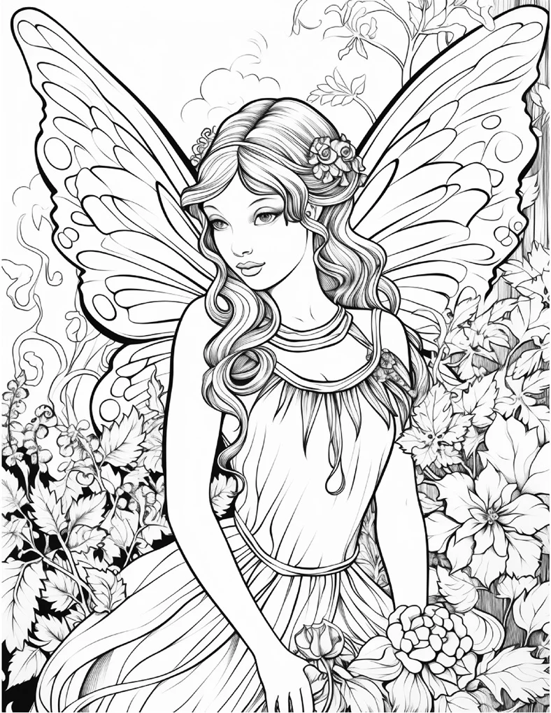 Desenhos de Fadas para colorir 56
