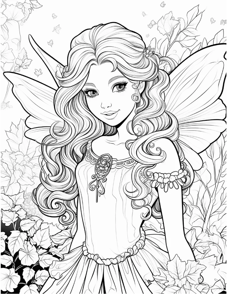 Desenhos de Fadas para colorir 57
