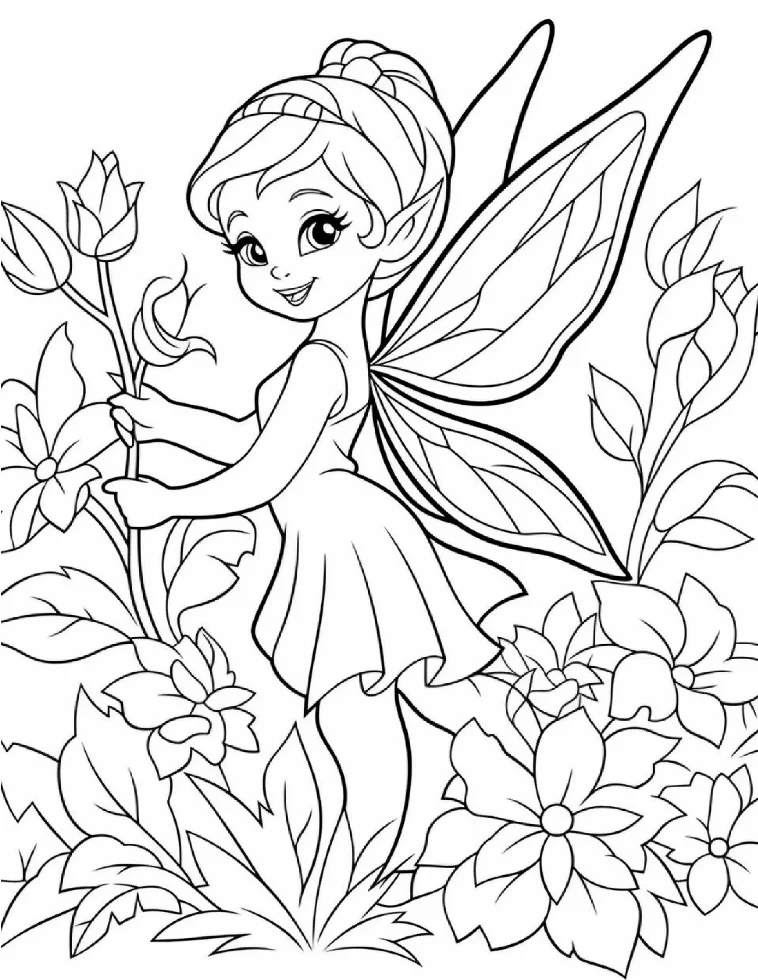 Desenhos de Fadas para colorir 6