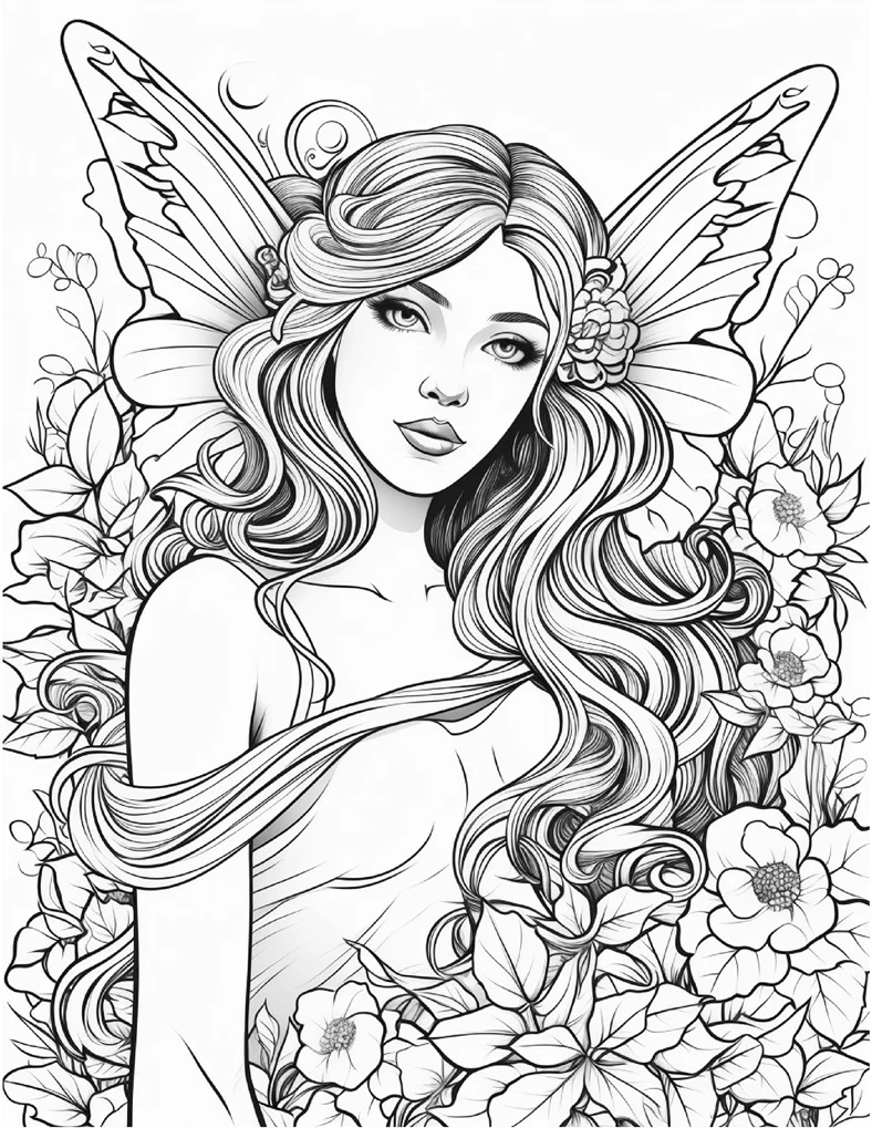Desenhos de Fadas para colorir 60